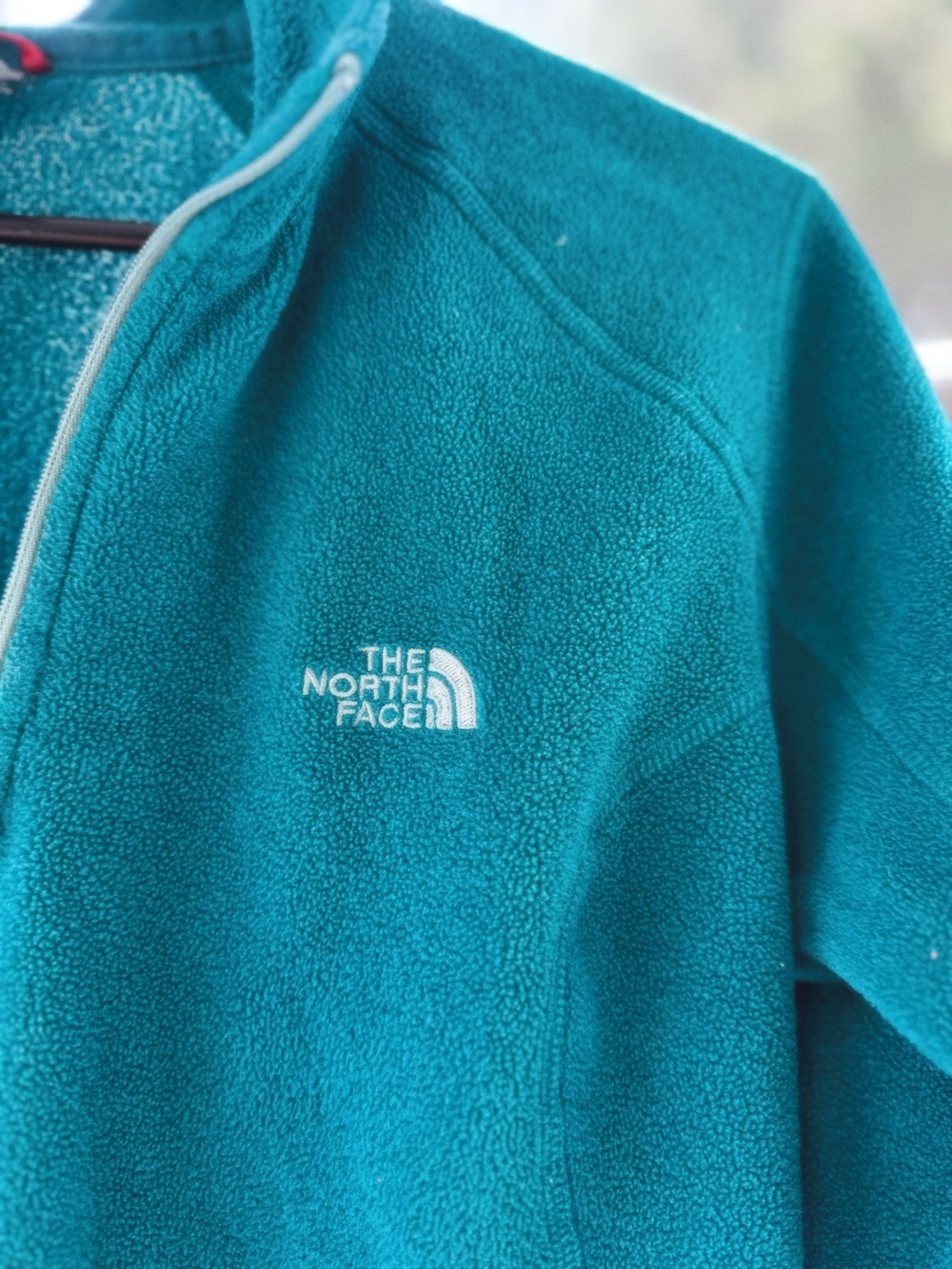 The North Face Teal Half-Zip Fleece Pullover - XL - Y2K Vintage - Picture 2 of 4
